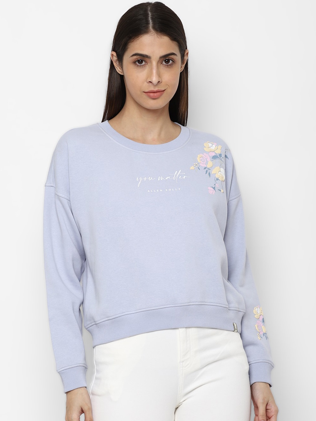 

Allen Solly Woman Women Blue Sweatshirt