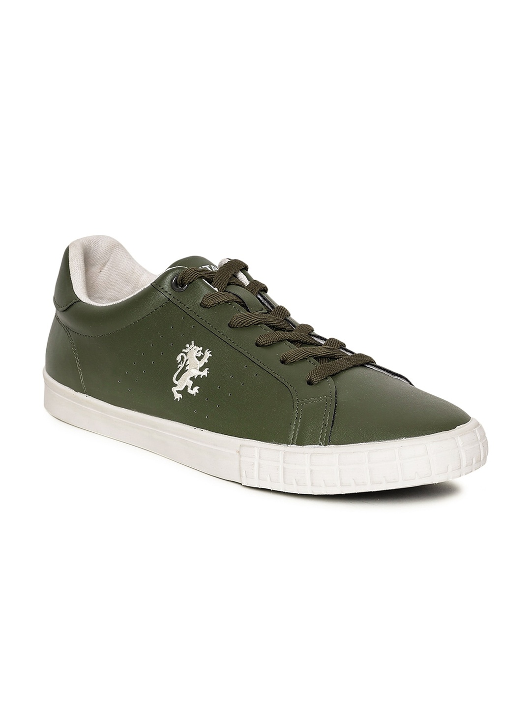 

Red Tape Men Olive Green Solid Sneakers