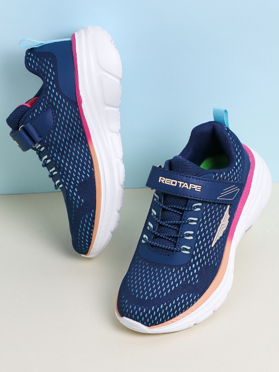 

Red Tape Kids Navy Blue & White Sports Shoes