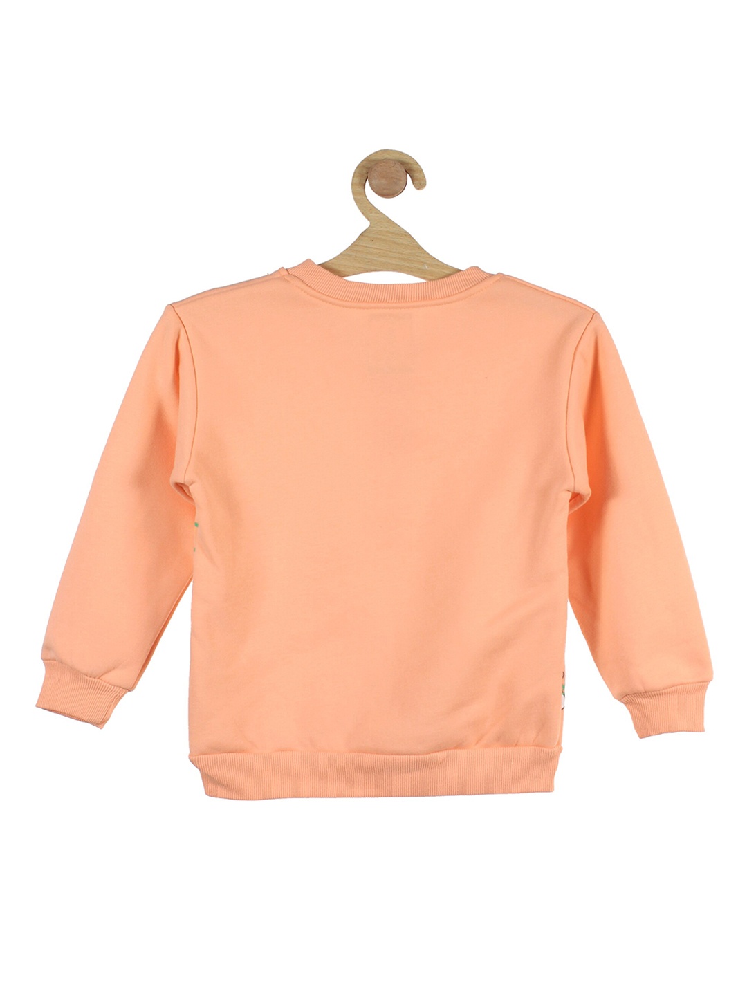 

Lil Lollipop Unisex Kids Orange Printed Fleece Sweatshirt