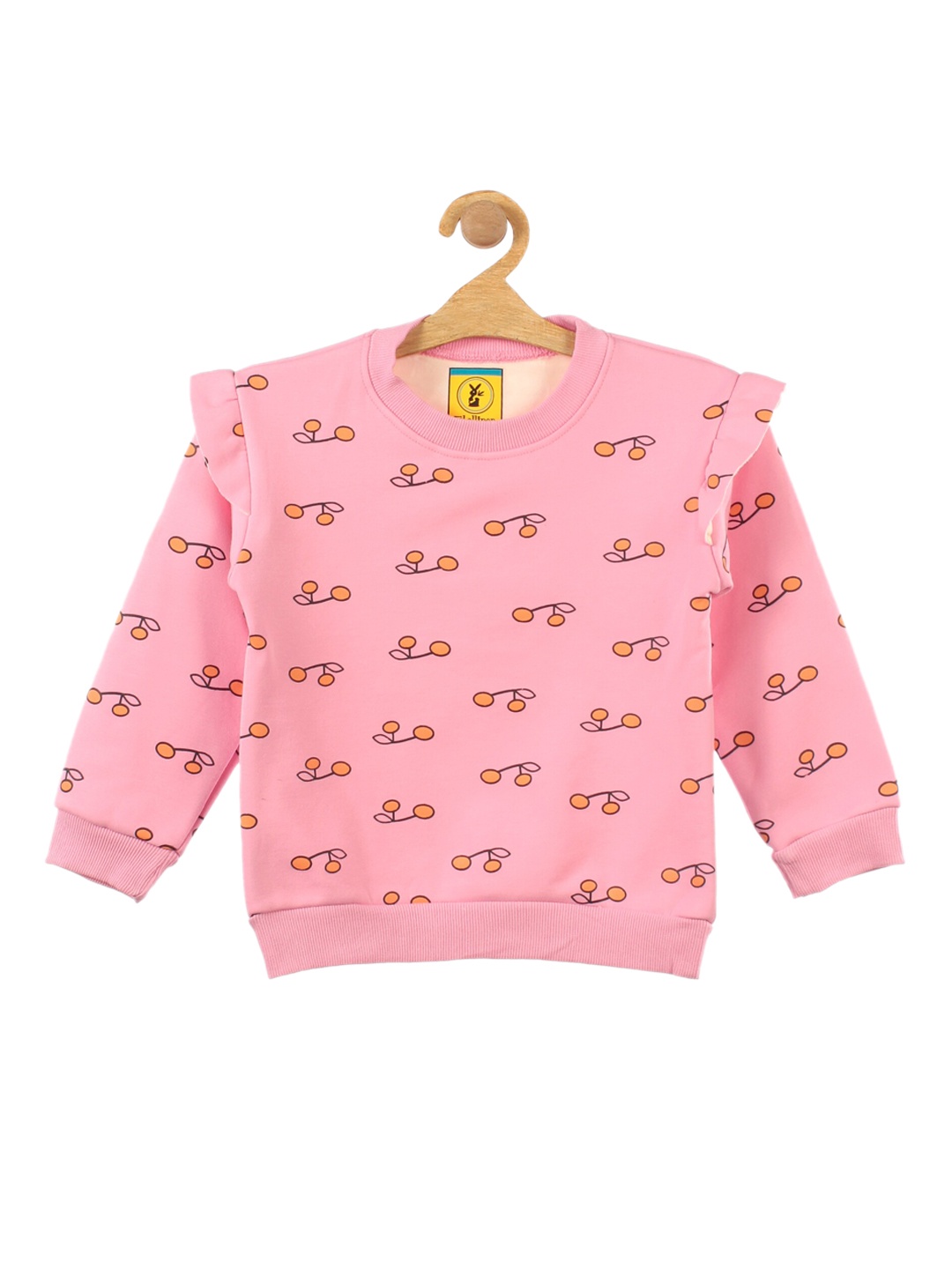 

Lil Lollipop Girls Pink Printed Fleece Sweatshirt