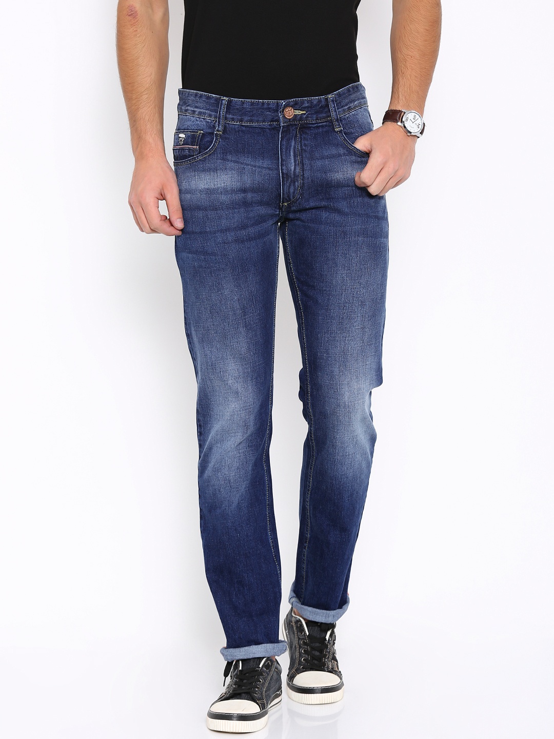 

John Players Men Blue Slim Fit Low Rise Clean Look Jeans