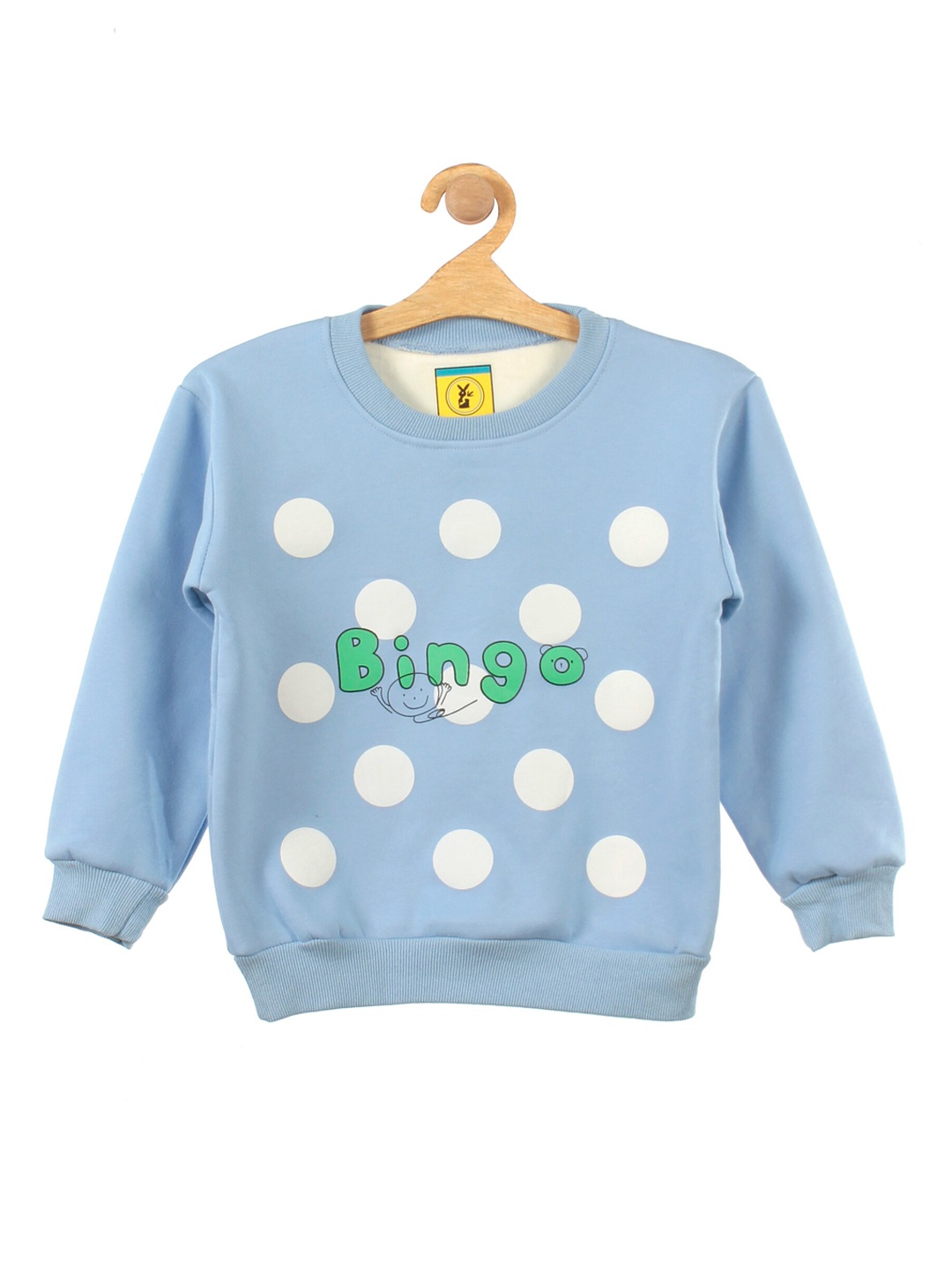 

Lil Lollipop Unisex Kids Blue Bingo Printed Fleece Sweatshirt