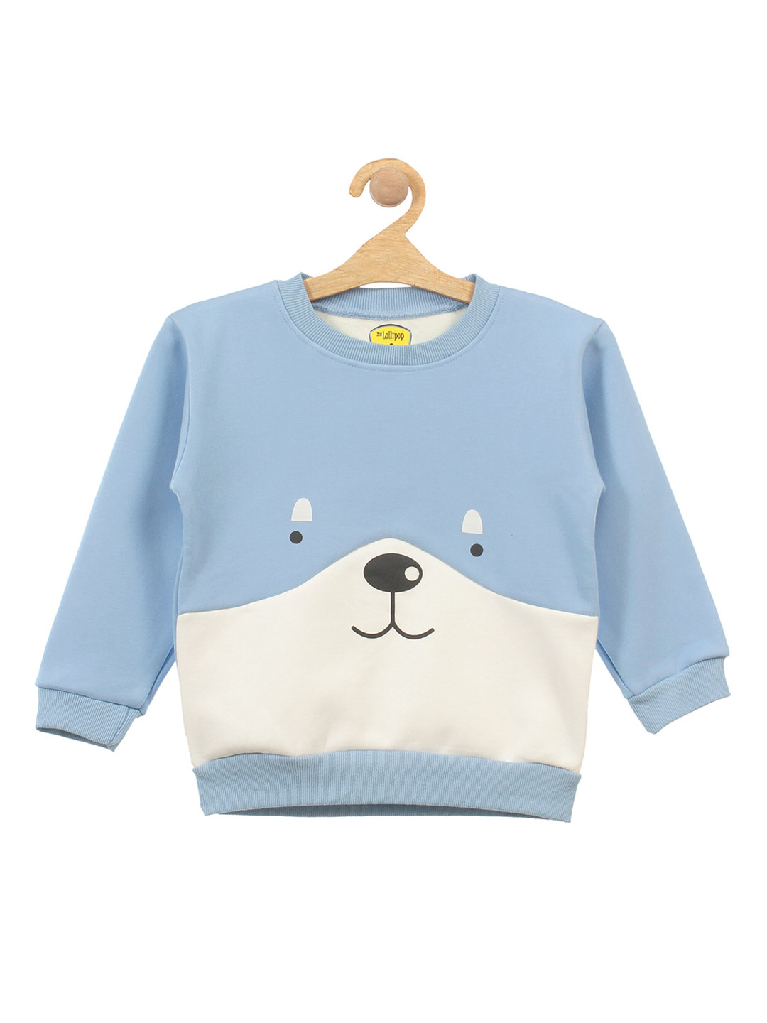 

Lil Lollipop Unisex Kids Blue Colourblocked Fleece Sweatshirt