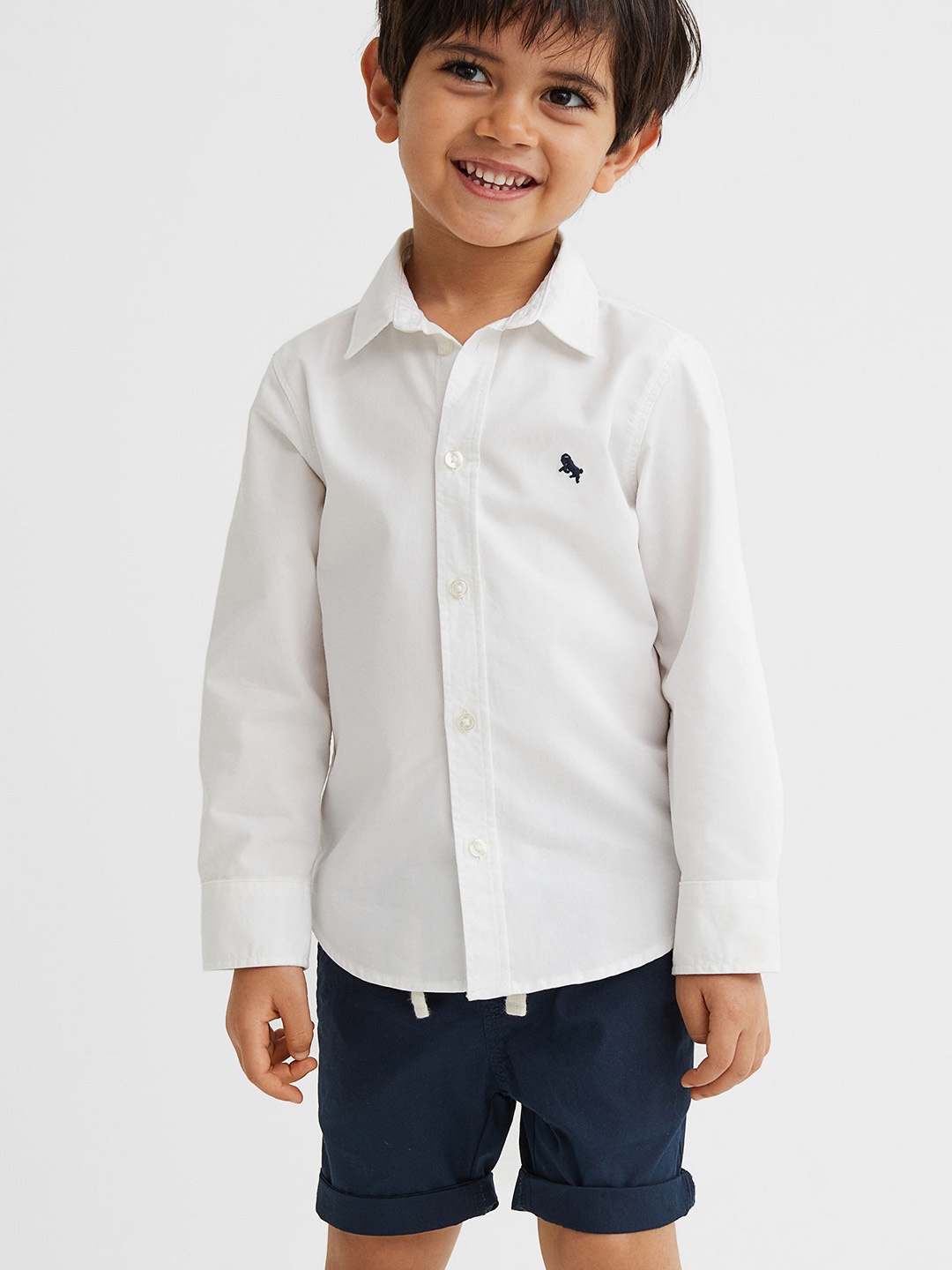 

H&M Boys Blue Cotton poplin shorts