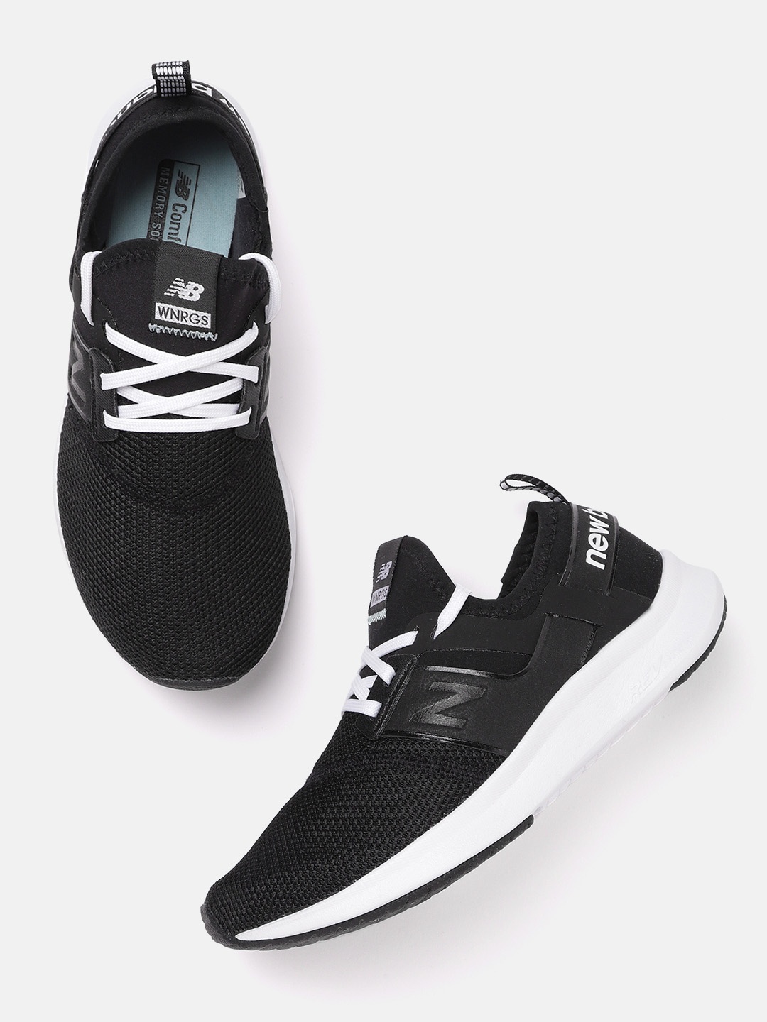 

New Balance Women Black Woven Design Training or Gym Shoes