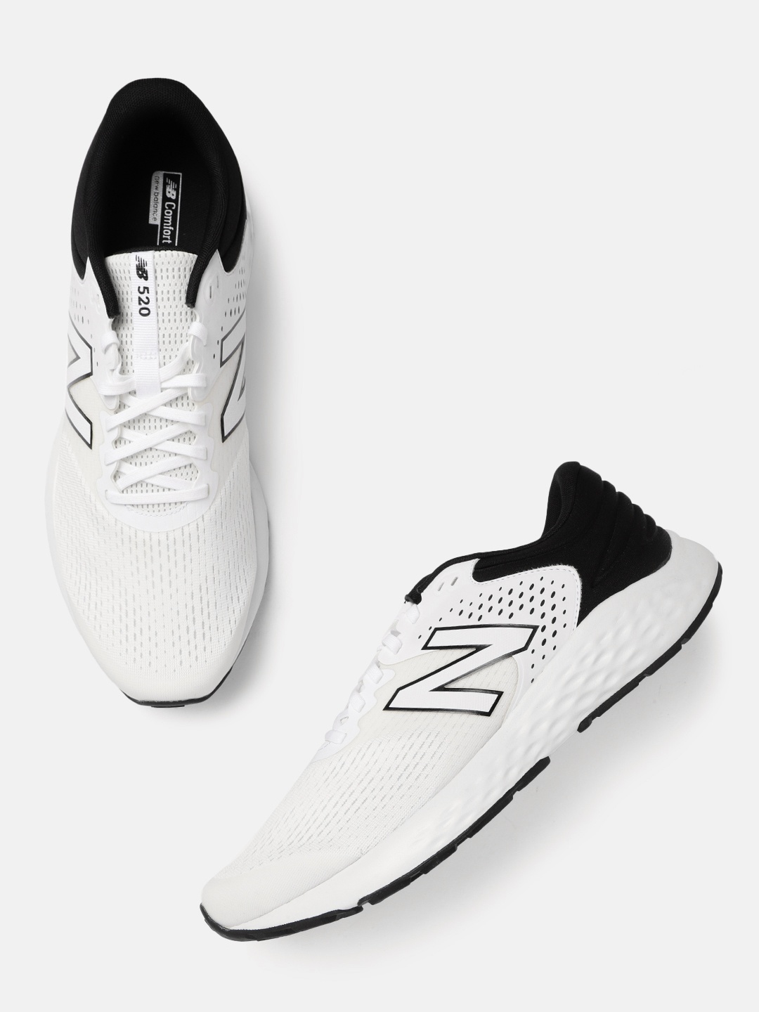 

New Balance Men White 520 Woven Design Non-Marking Running Shoes