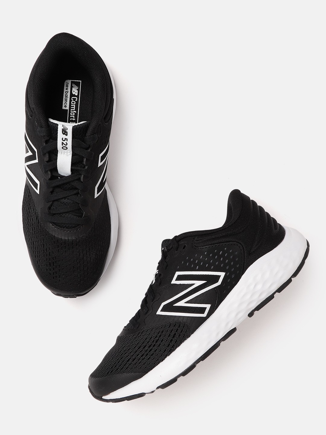 

New Balance Women Black Woven Design Running Shoes
