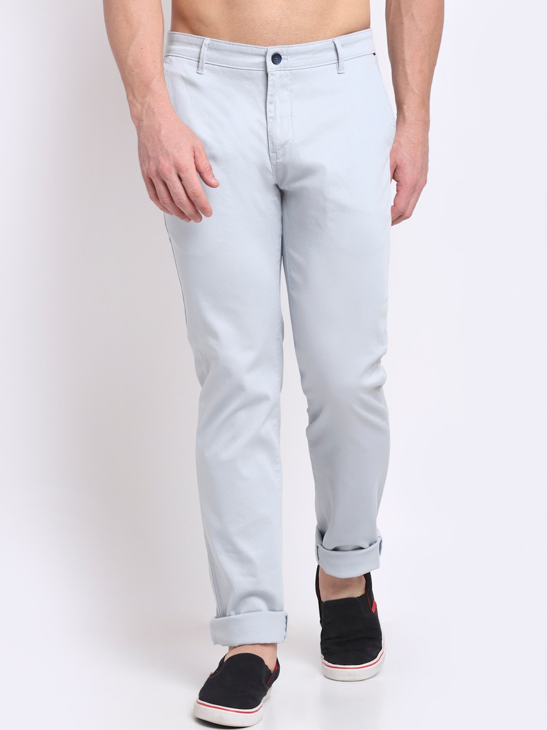 

Cantabil Men Blue Trousers