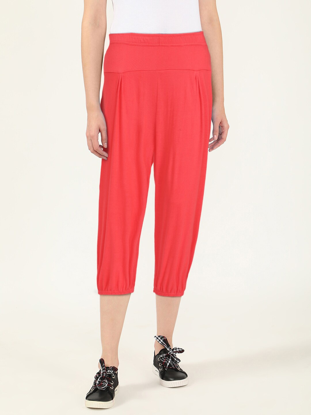 

V2 Value & Variety Women Coral Cotton Capris