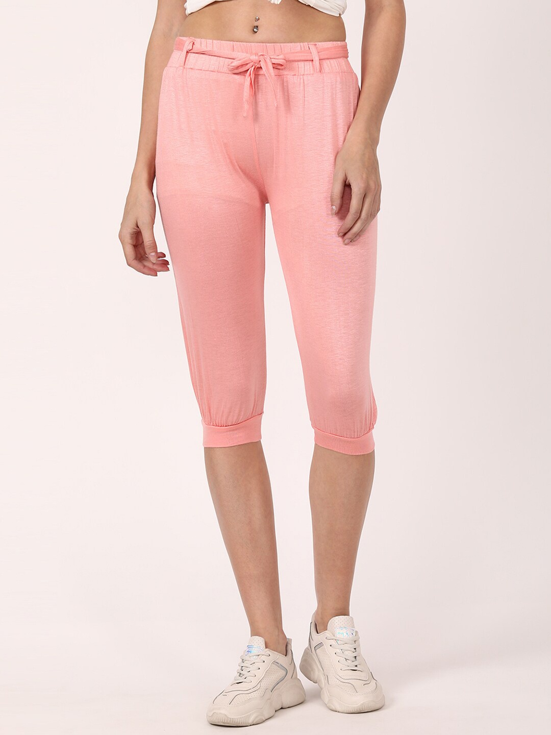 

V2 Value & Variety Women Peach-Coloured Capris