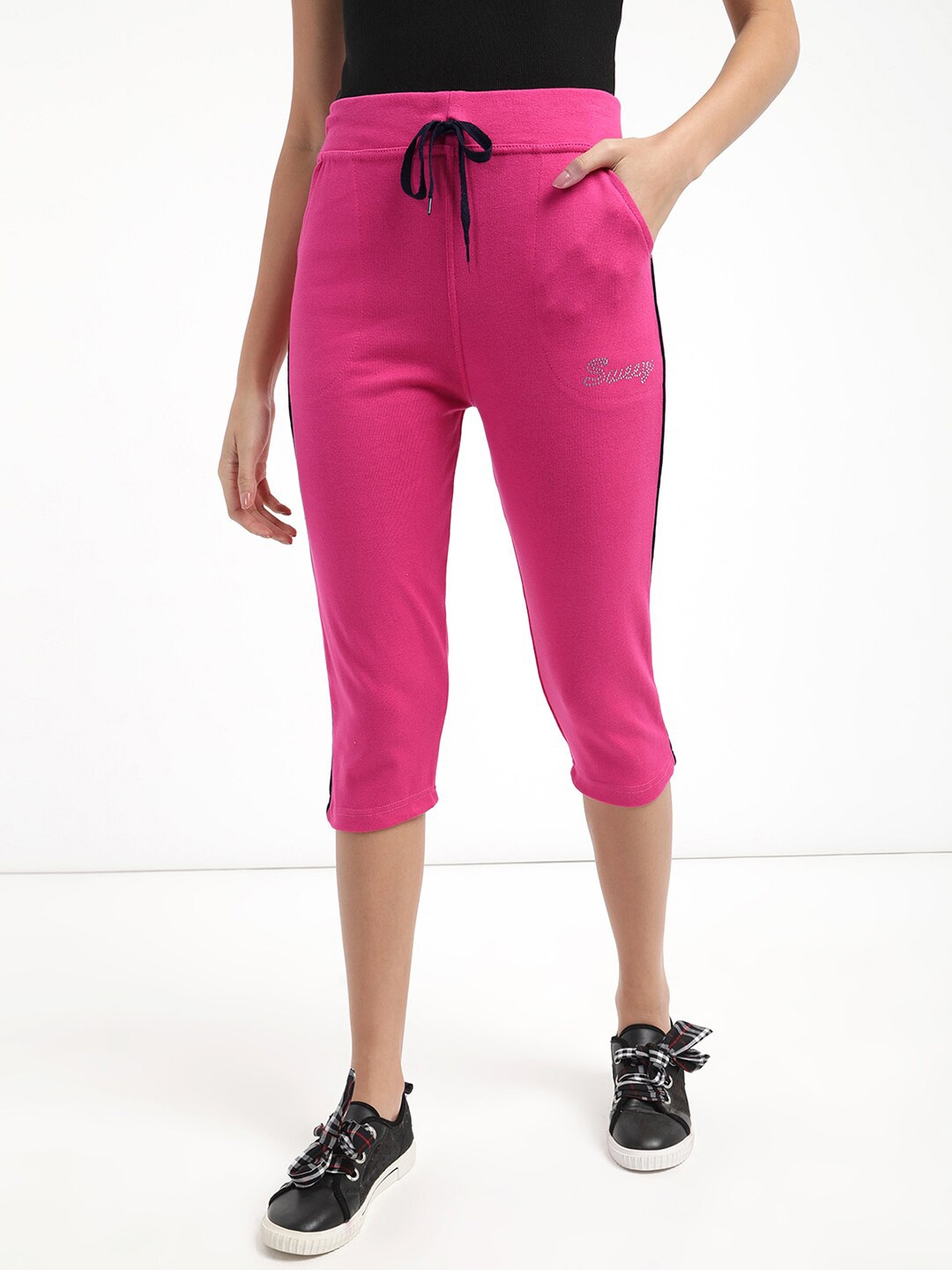 

V2 Value & Variety Women Pink Capris