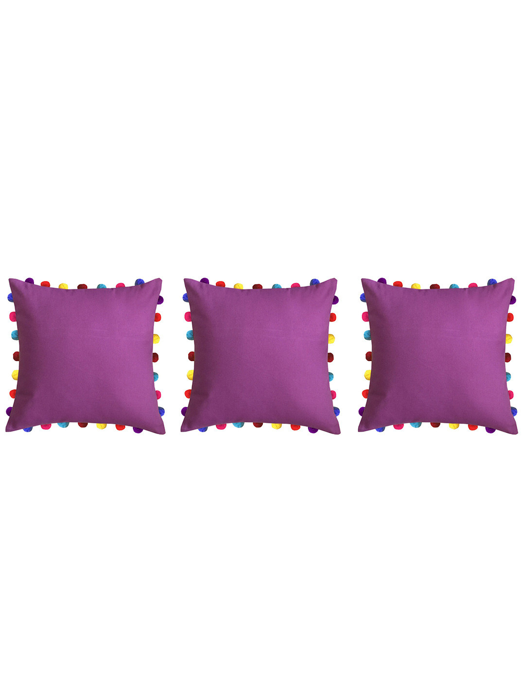 

Lushomes Lavender Set of 3 Square Cushion Covers