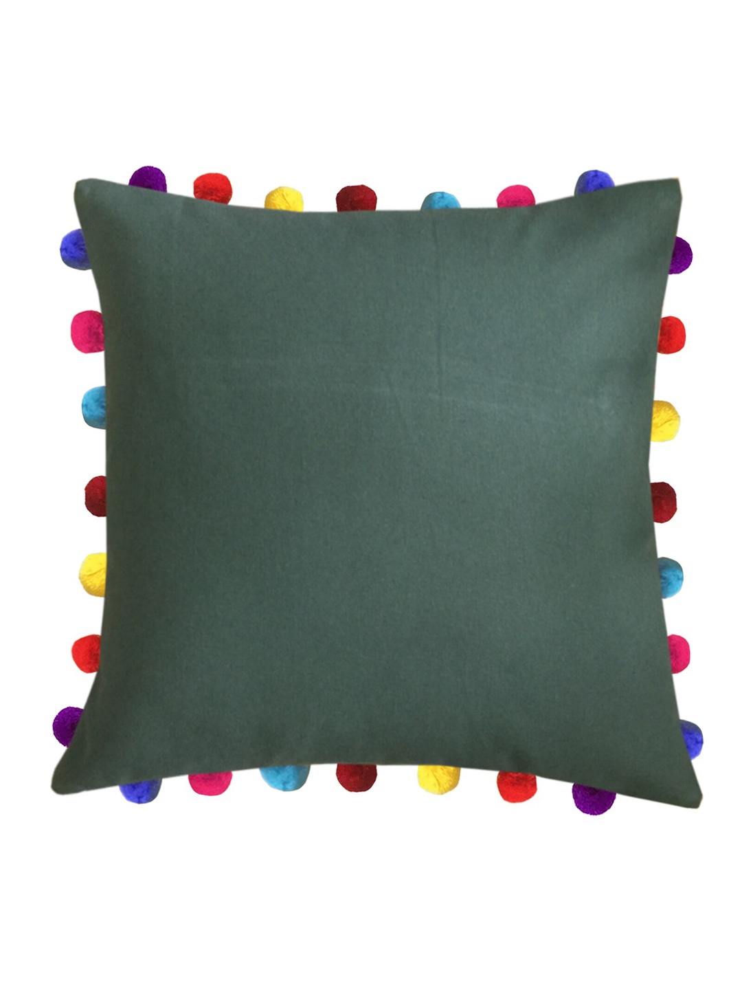 

Lushomes Green & Yellow Set of 5 Square Cushion Covers
