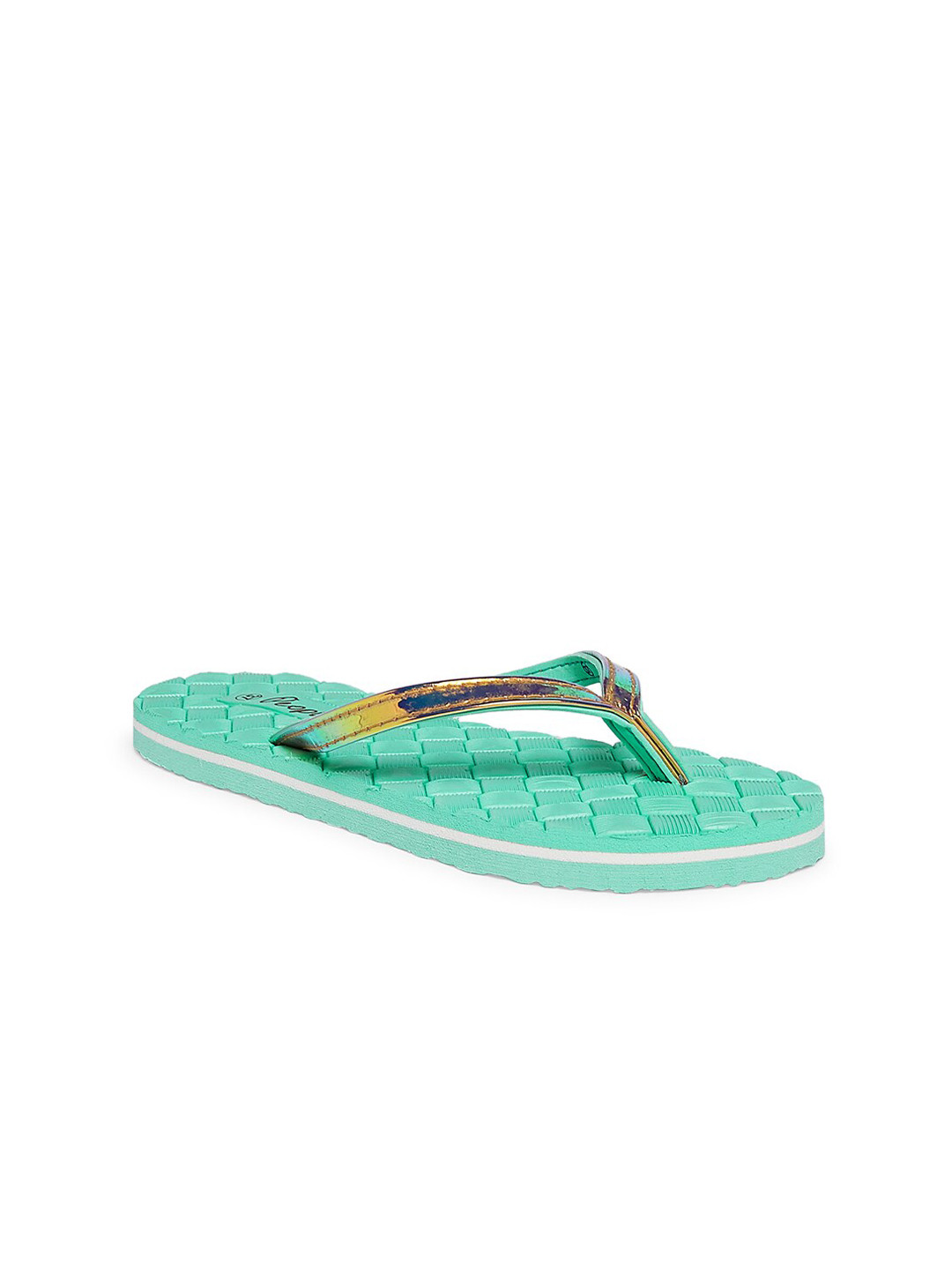 

People Women Green & Yellow Thong Flip-Flops