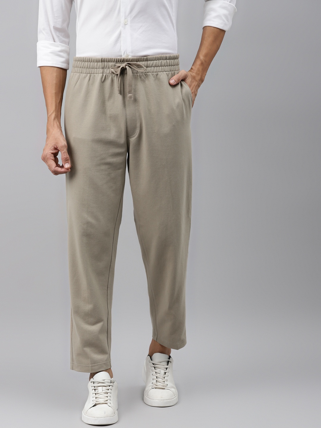 

Marks & Spencer Men Beige Solid TrackPant