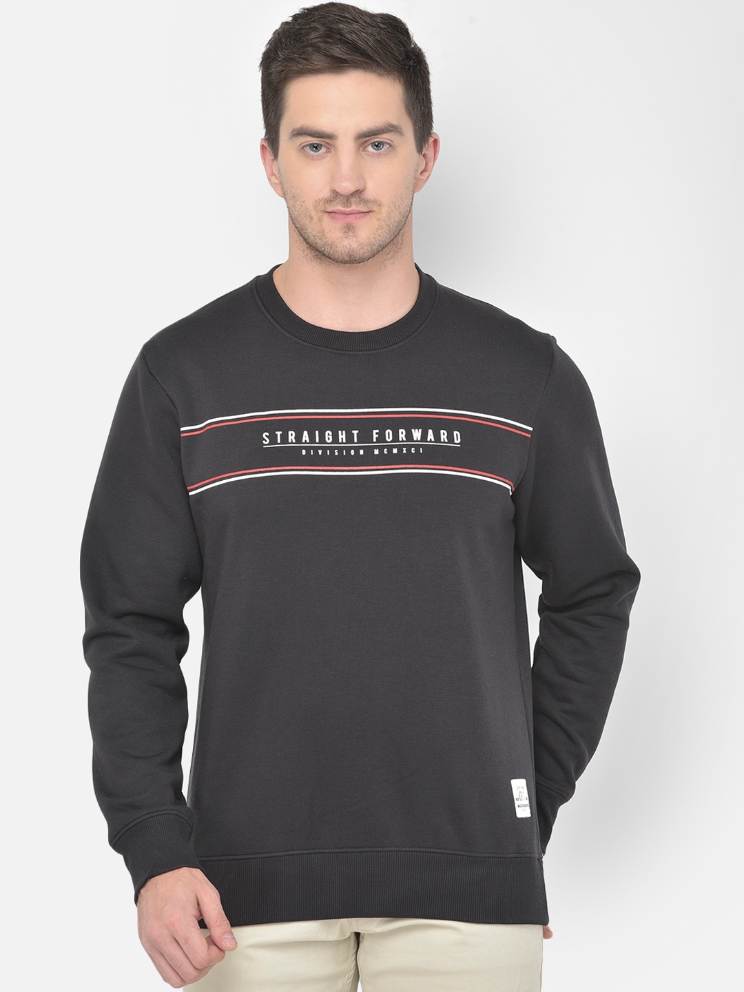 

COBB Men Black Printed Sweatshirt