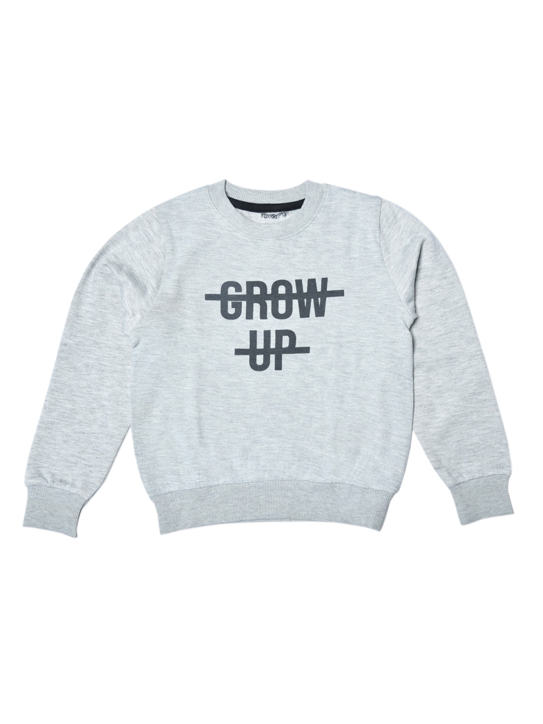

FUNKRAFTS Unisex Kids Grey Printed Sweatshirt
