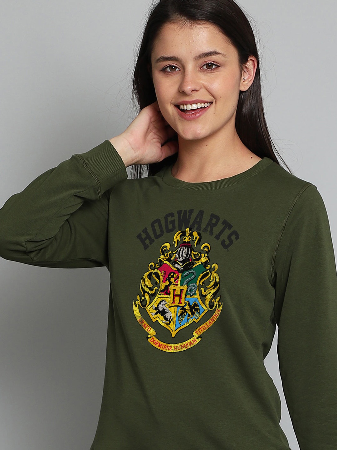 

Free Authority Women Green Harry Potter Printed Sweatshirt