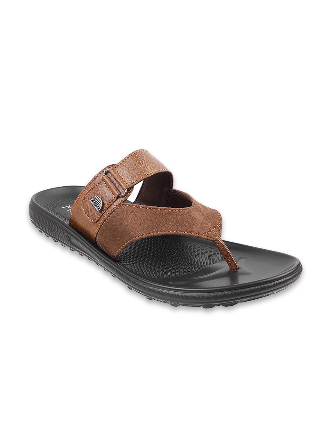 

Metro Men Tan Leather Comfort Sandals
