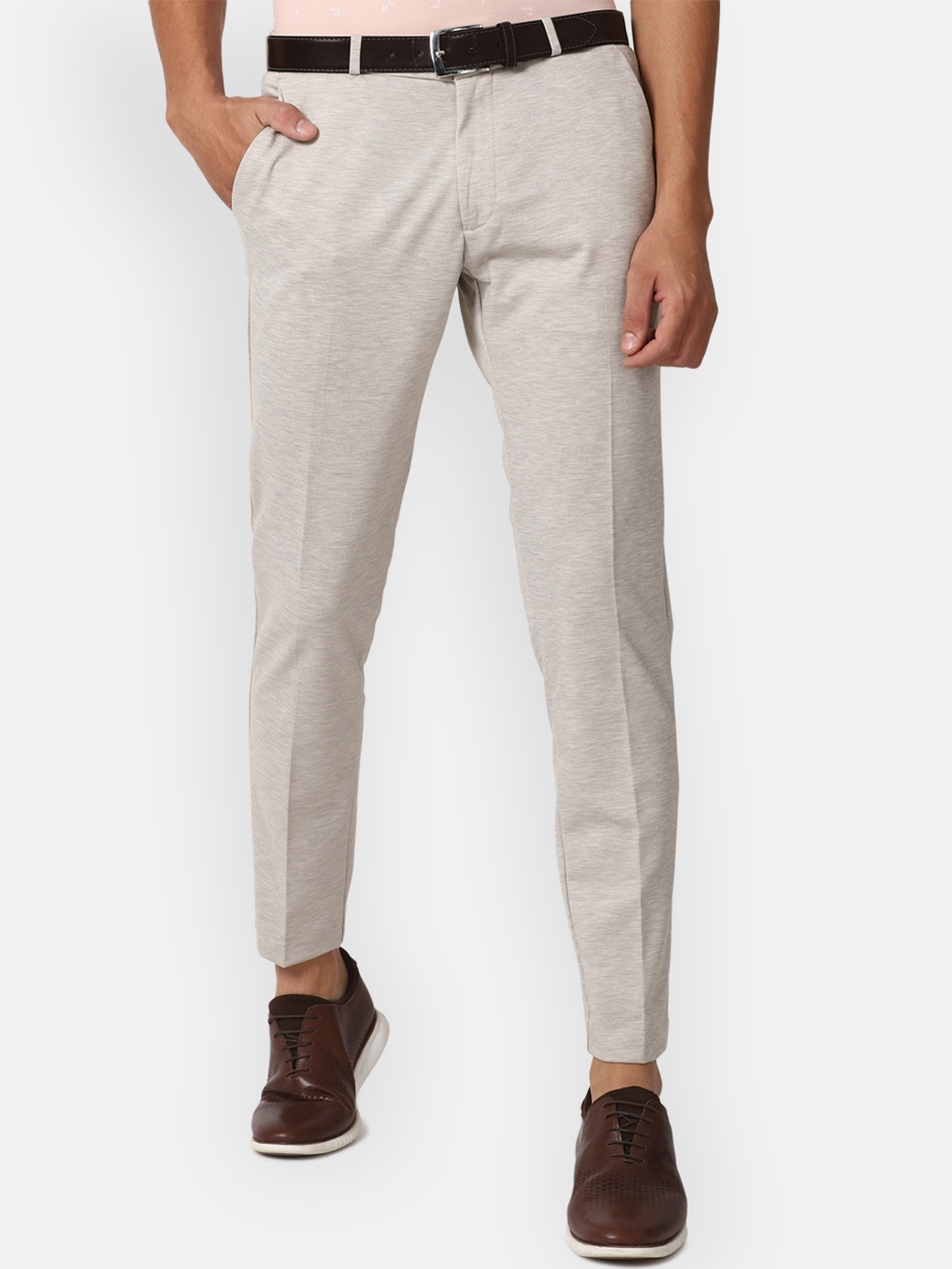 

Louis Philippe Sport Men Beige Slim Fit Chinos Trousers