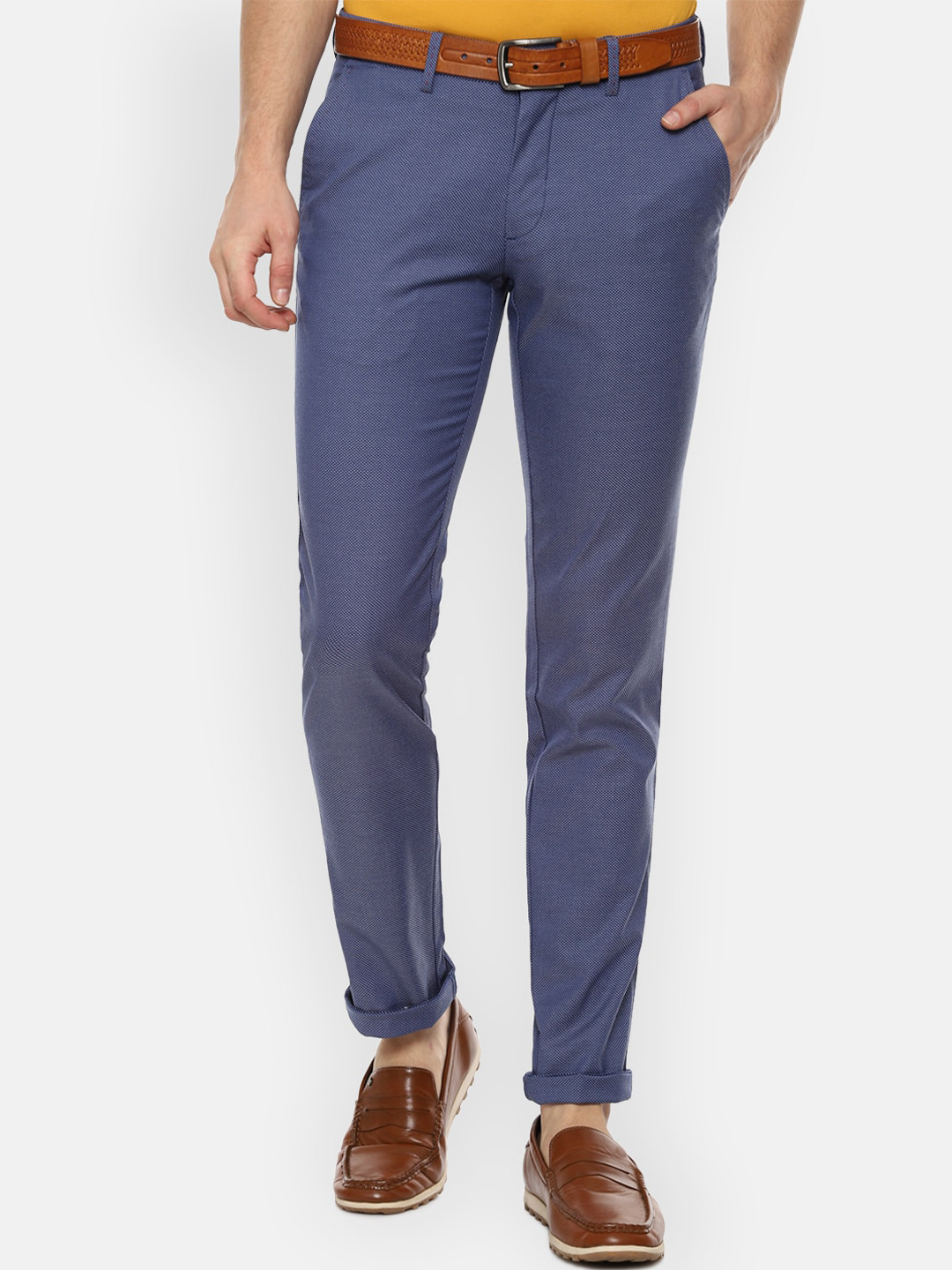

Louis Philippe Sport Men Blue Slim Fit Trousers