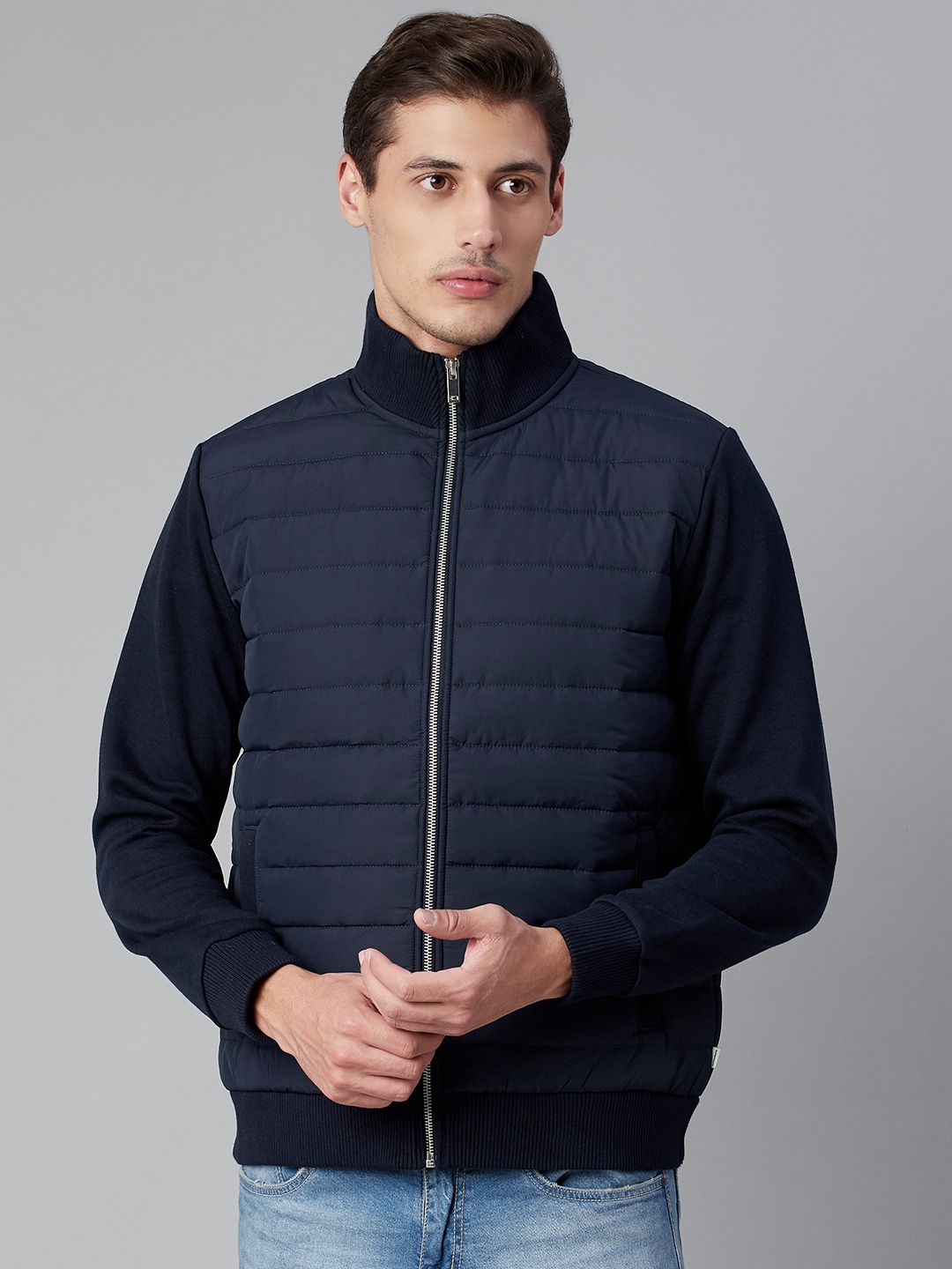 

Marks & Spencer Men Navy Blue Sweatshirt