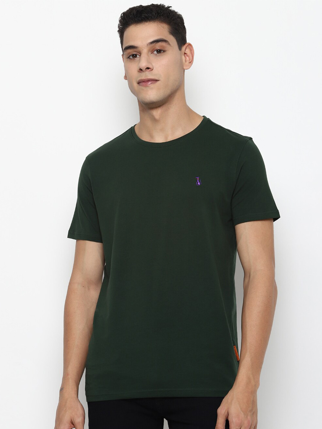 

SIMON CARTER LONDON Men Green Slim Fit T-shirt