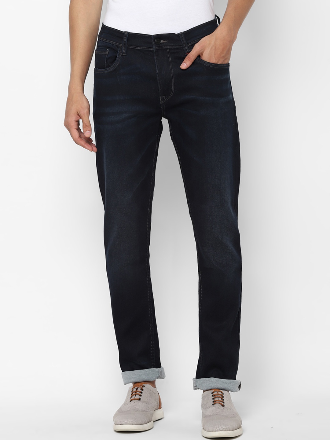 

Allen Solly Men Navy Blue Slim Fit Light Fade Jeans