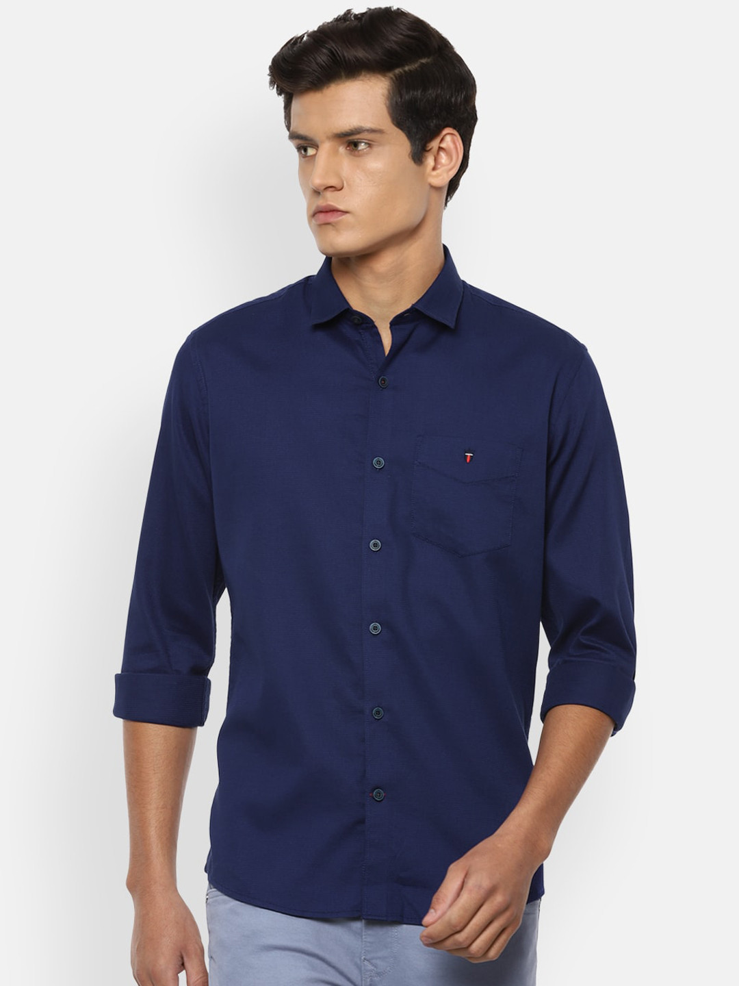 

Louis Philippe Sport Men Navy Blue Slim Fit Casual Shirt
