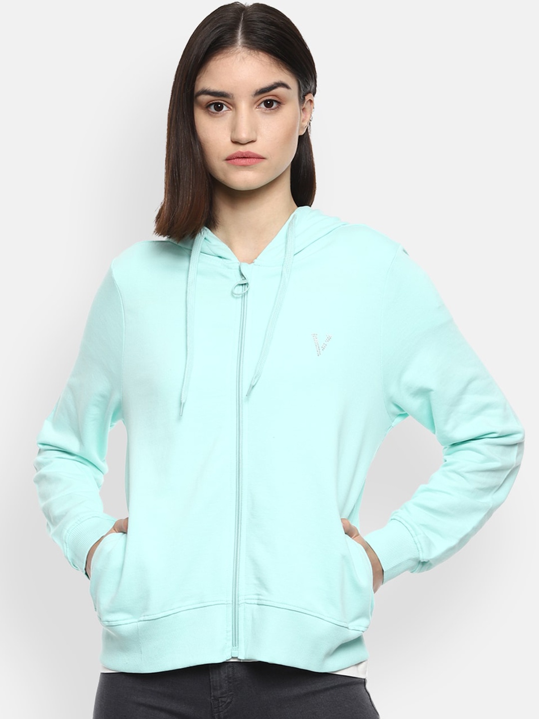 

Van Heusen Woman Blue Hooded Sweatshirt