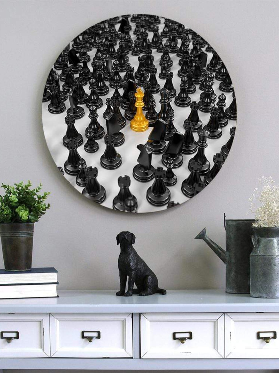 

THE ARTMENT White Matte Finish Stand Out and Alone Canvas Wall Art