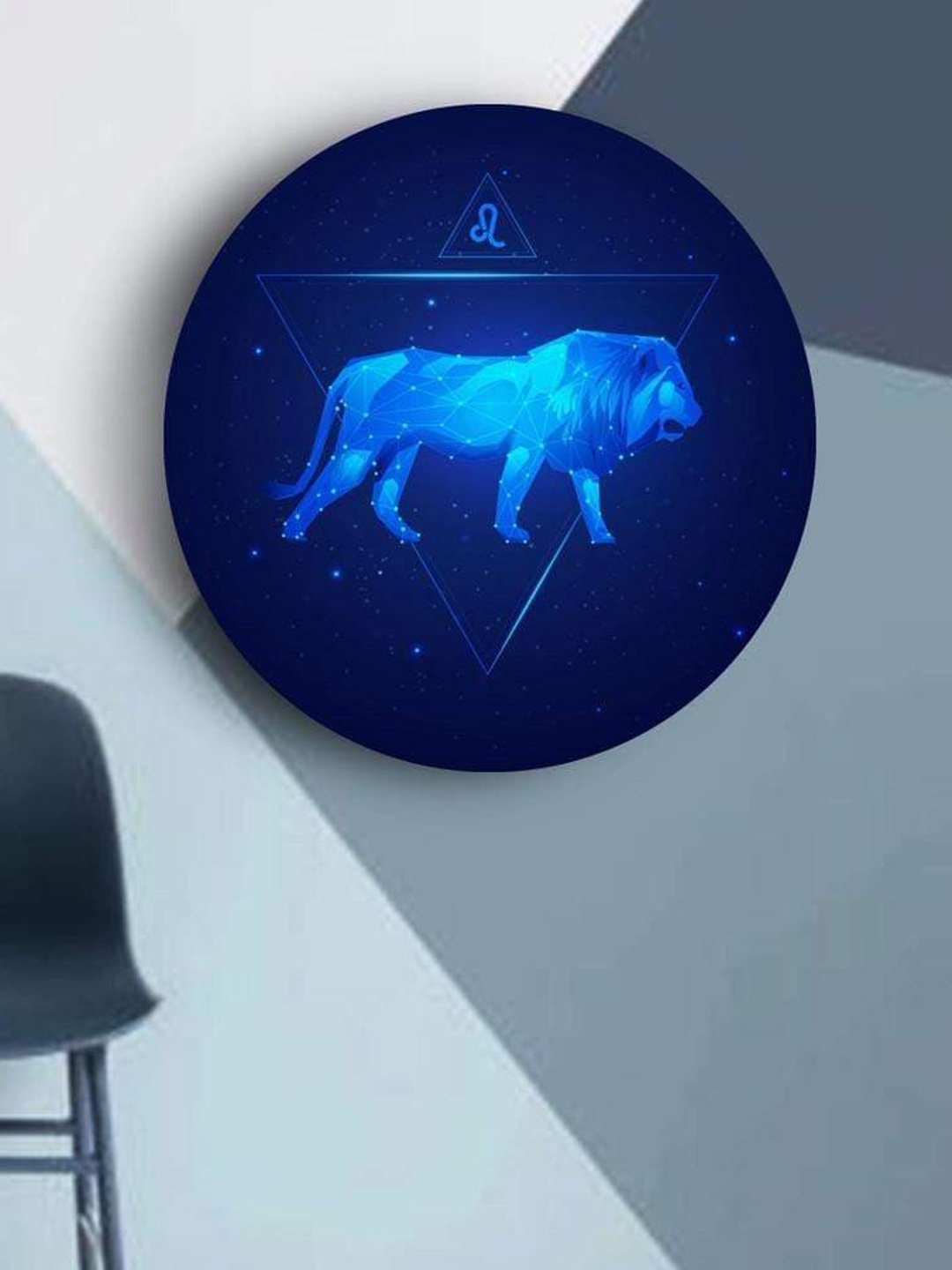 

THE ARTMENT Blue Beyond the Bluest Skies Zodiac Matte Finish Canvas Wall Art - Leo