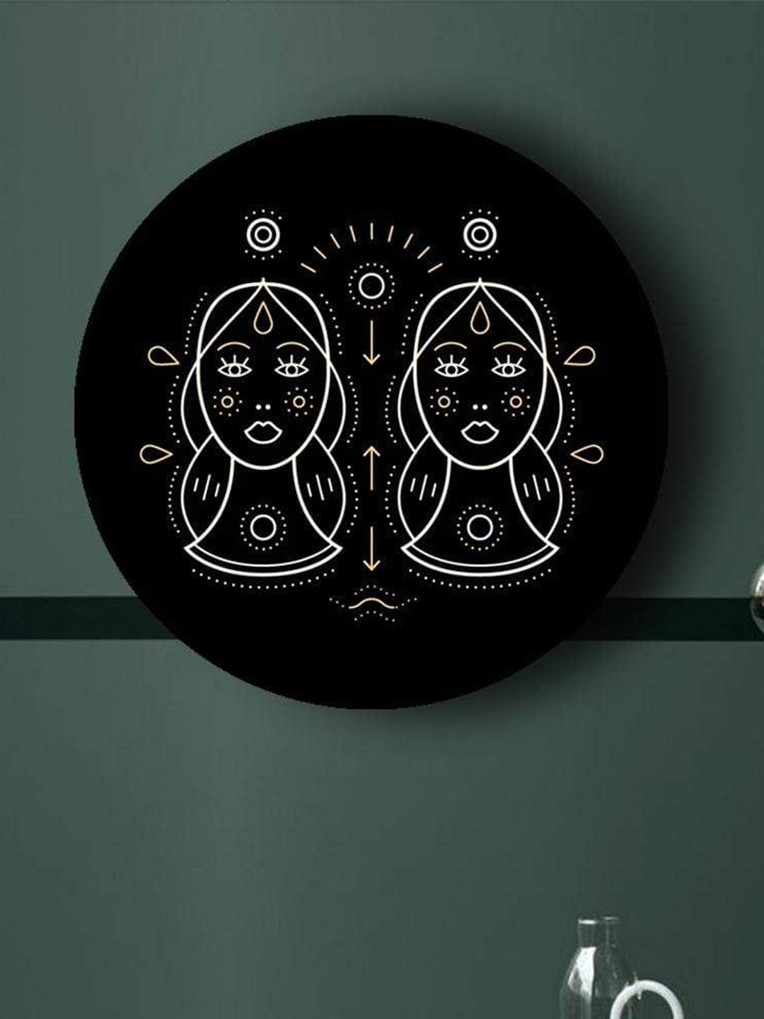 

THE ARTMENT Black and White Geometry Zodiac Canvases