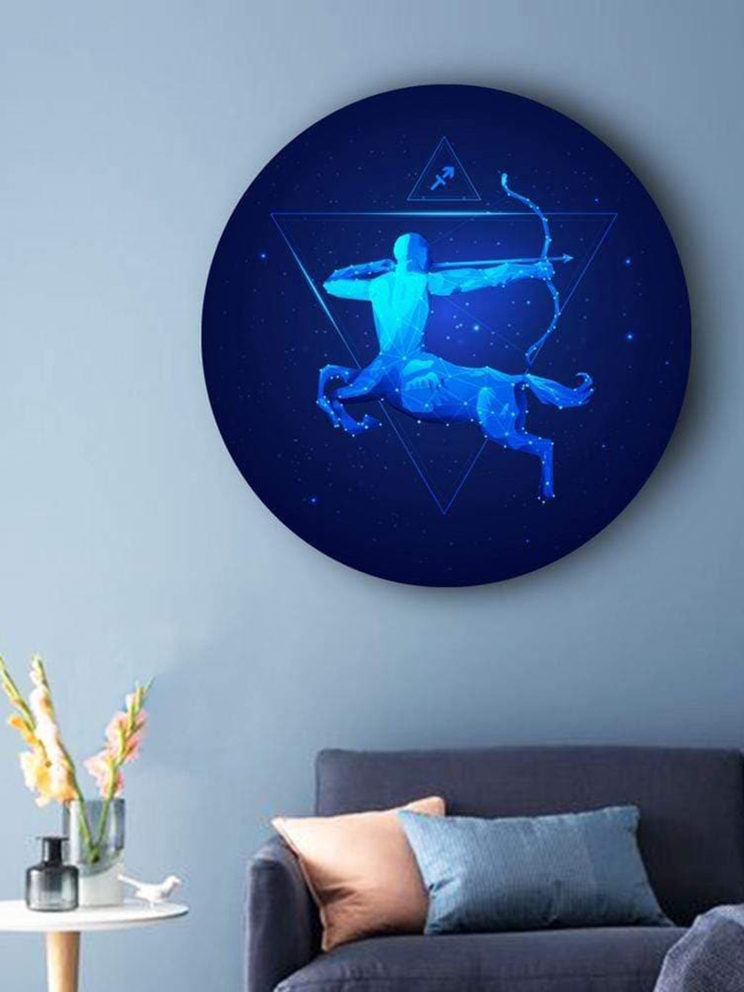 

THE ARTMENT Sagittarius Matte Finish Beyond the Bluest Skies Zodiac Canvas Wall Art, Multi