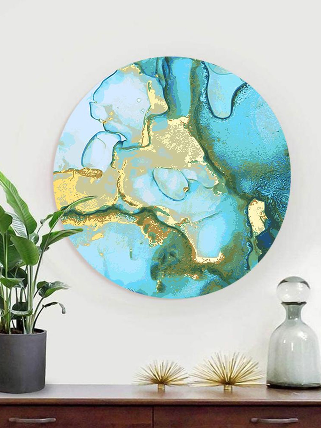 

THE ARTMENT Blue Richness of the Marble Matte Finish Canvas- Medium