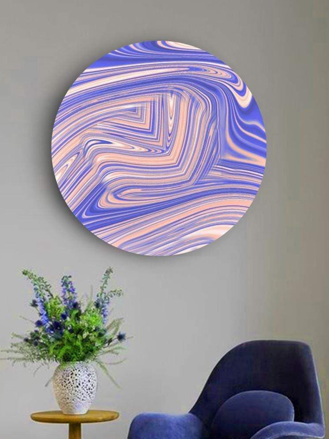 

THE ARTMENT Blue Exuberant Lines Canvas