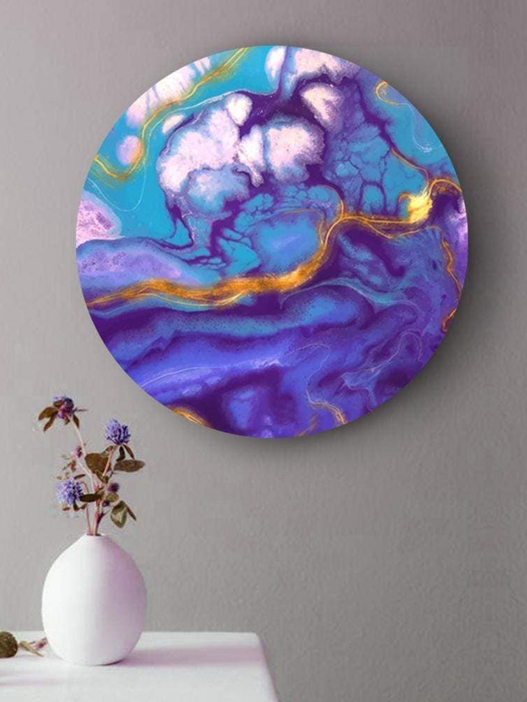 

THE ARTMENT Purple Enchanting Marble Canvas Wall Art