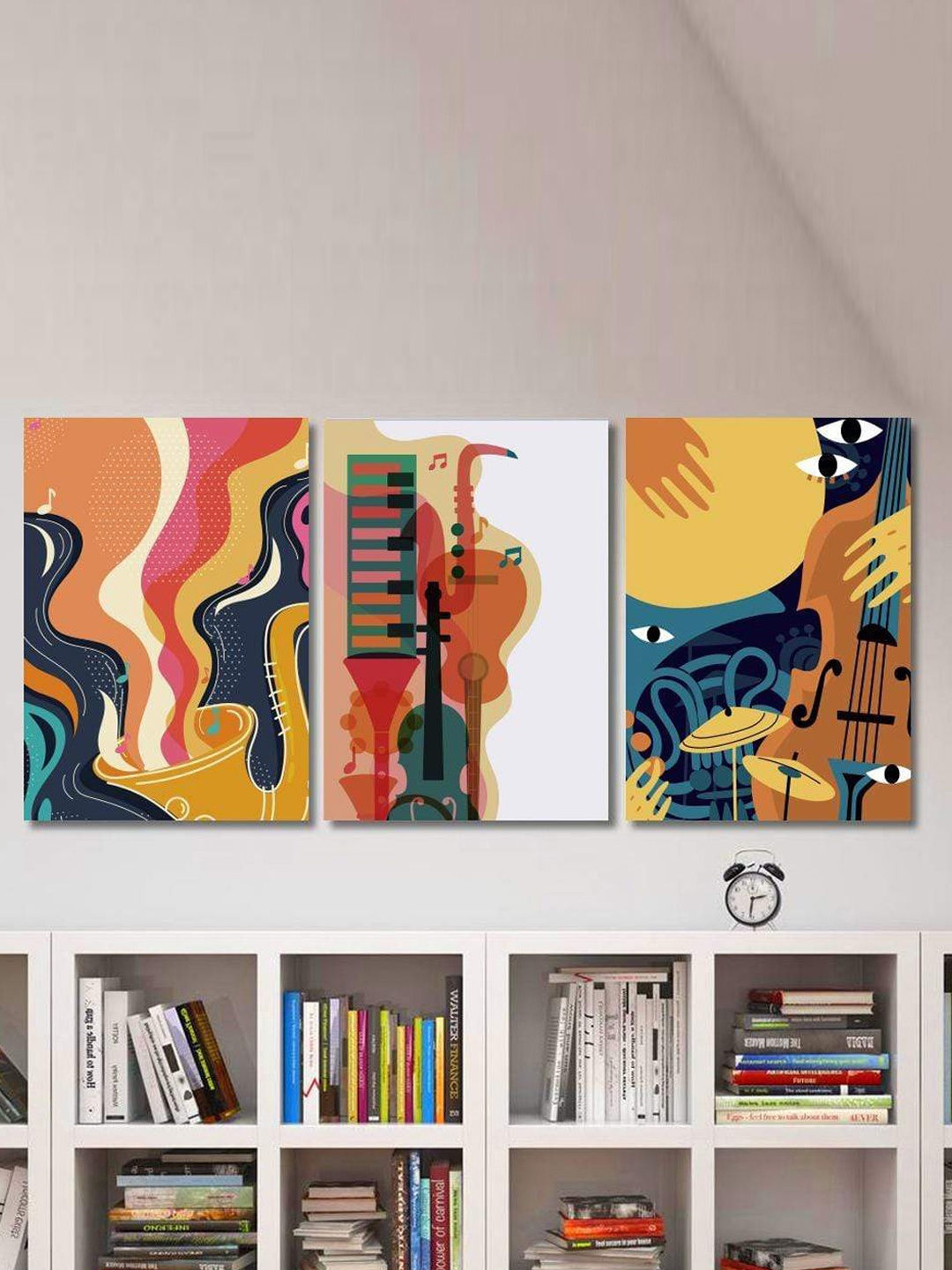 

THE ARTMENT Multi Cheerful Musical World Canvas (Matte Finish)