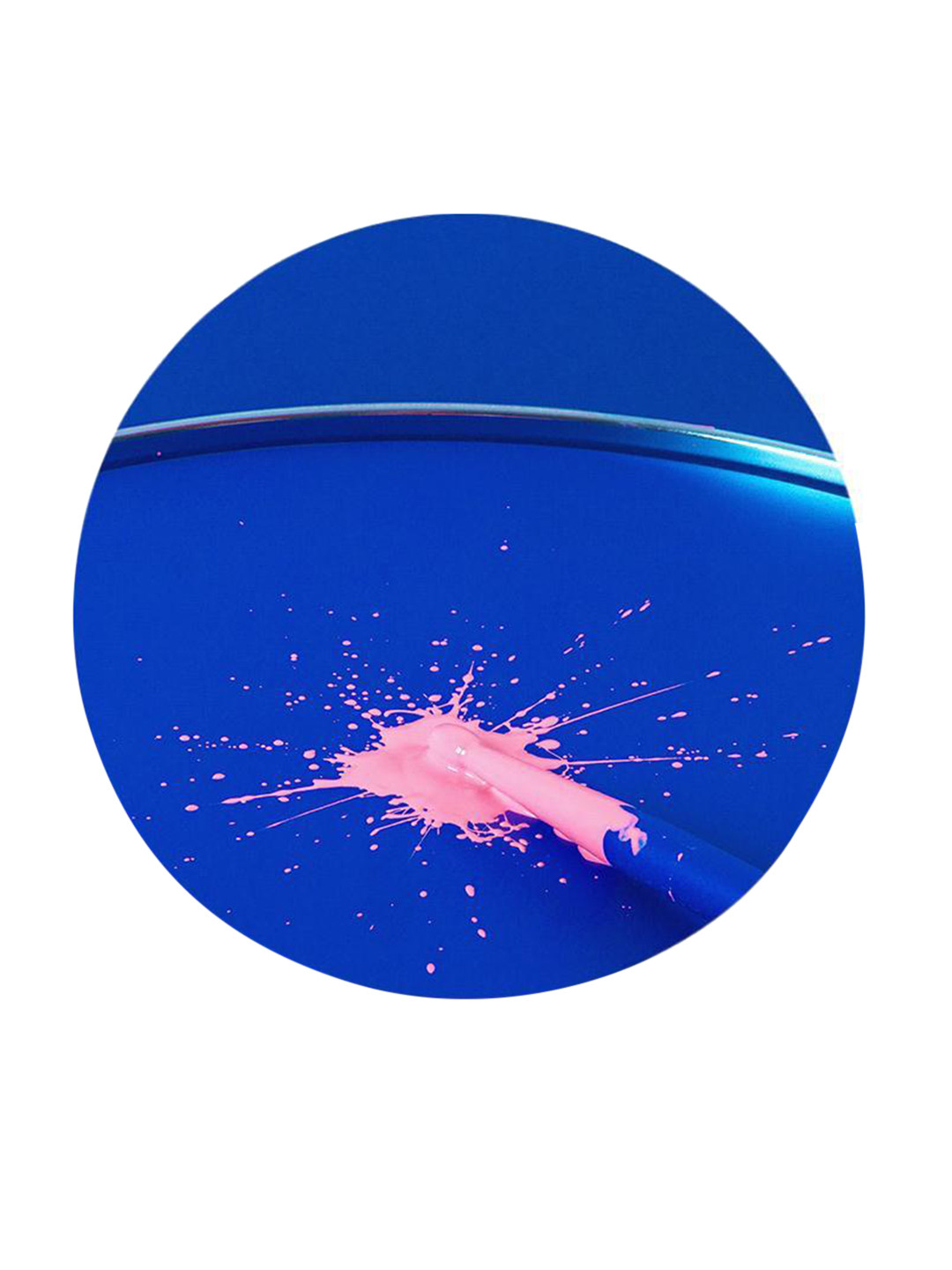 

THE ARTMENT Red Splattered Colors Canvas Wall Art