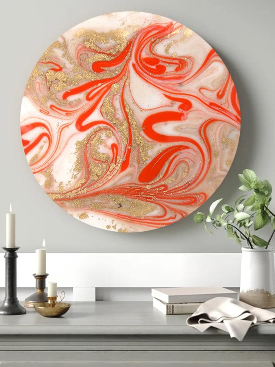 

THE ARTMENT Orange In the Sunset Light Canvas Wall Art