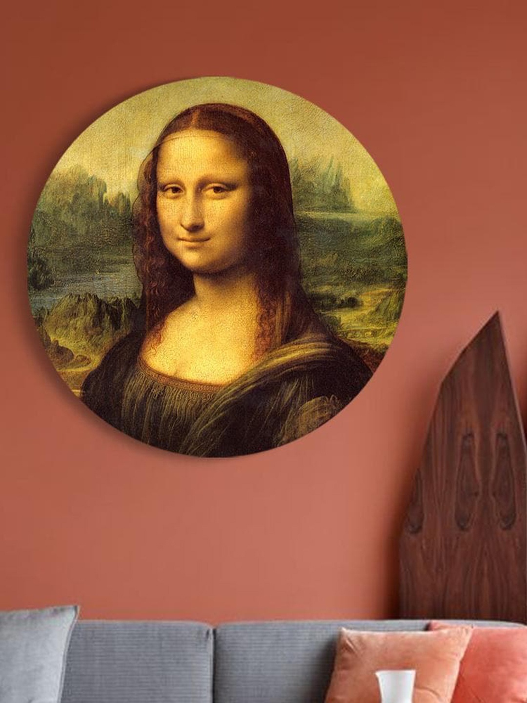 

THE ARTMENT Multi Matte Finish Mona Lisa Famous Art Canvas Wall Art
