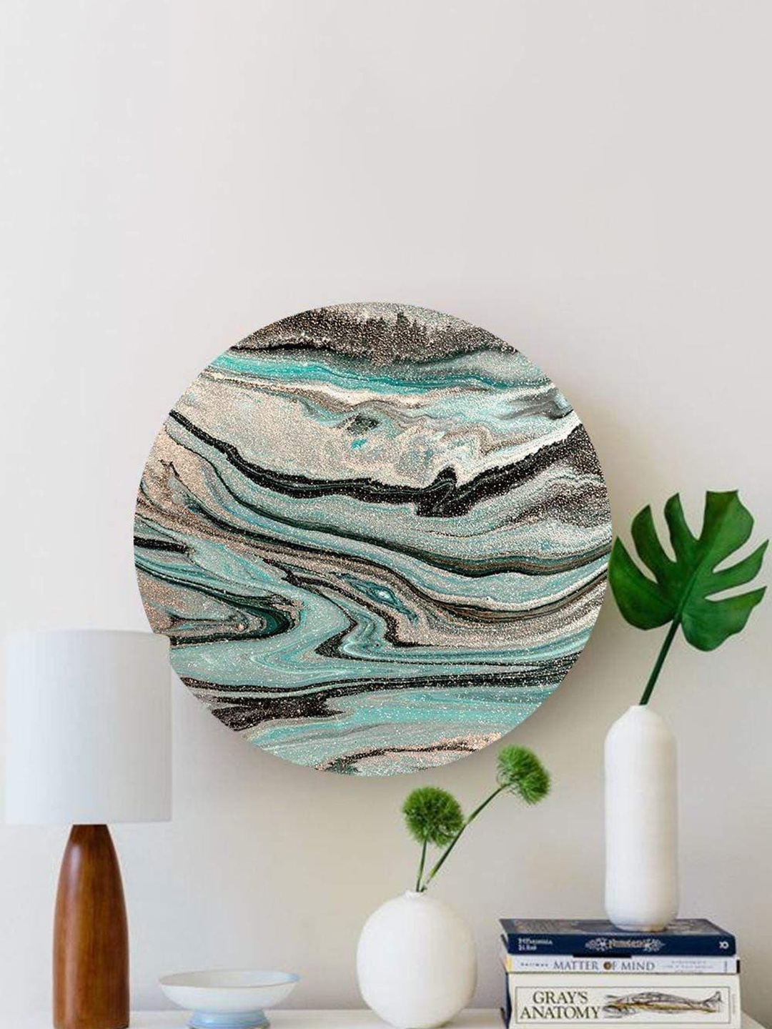 

THE ARTMENT Multicoloured Abstract Dreamy Marbles Matte Finish Canvas Wall Art, Multi