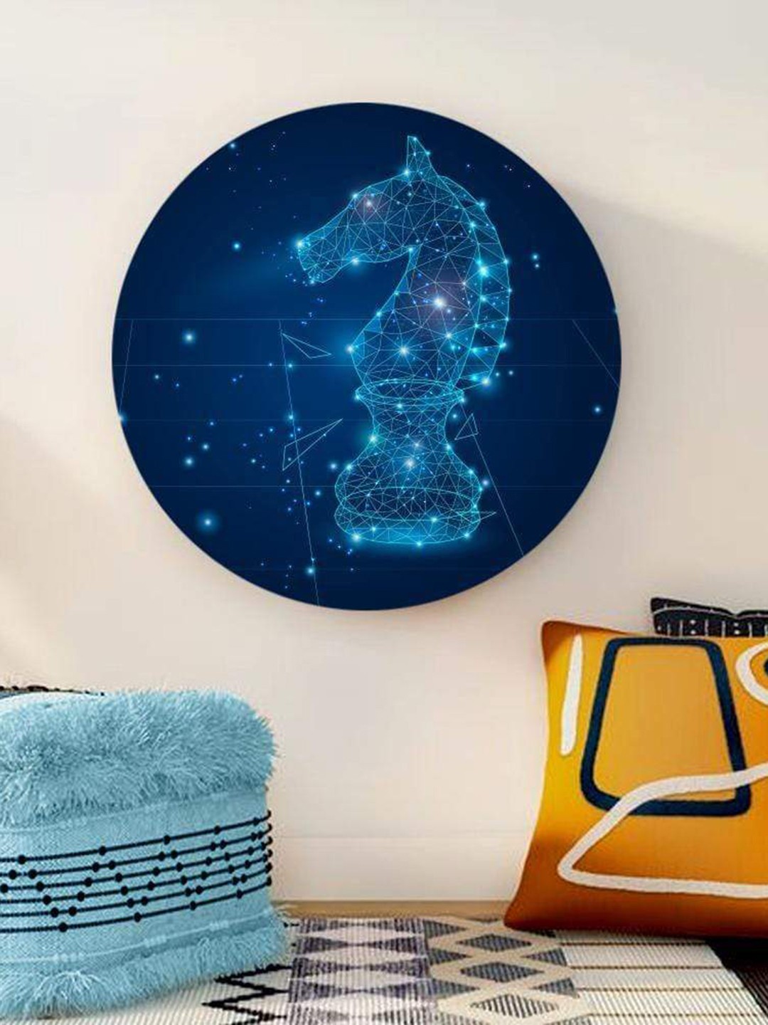 

THE ARTMENT Blue Digital Chess Game Canvas