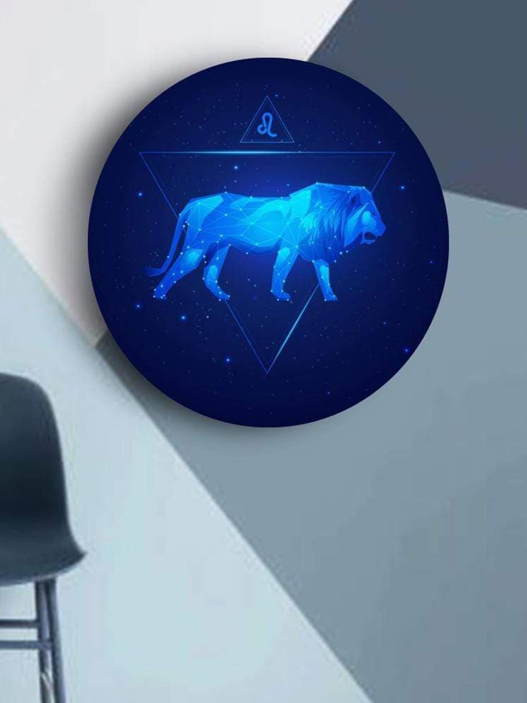 

THE ARTMENT Beyond the Bluest Skies Leo Zodiac Matte Finish Canvas- Medium, Blue