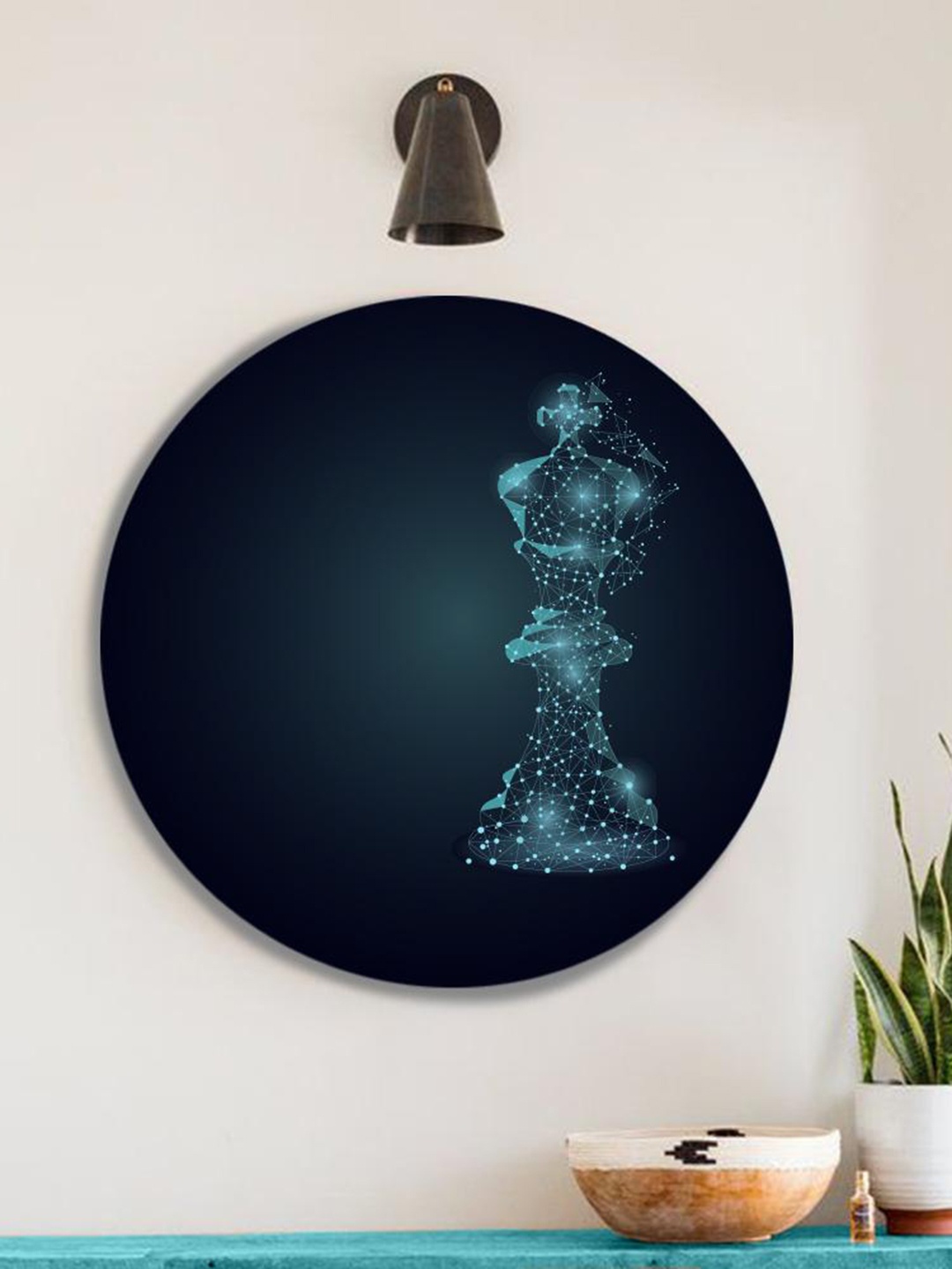 

THE ARTMENT Blue Digital Chess Game Canvas (Matte Finish)