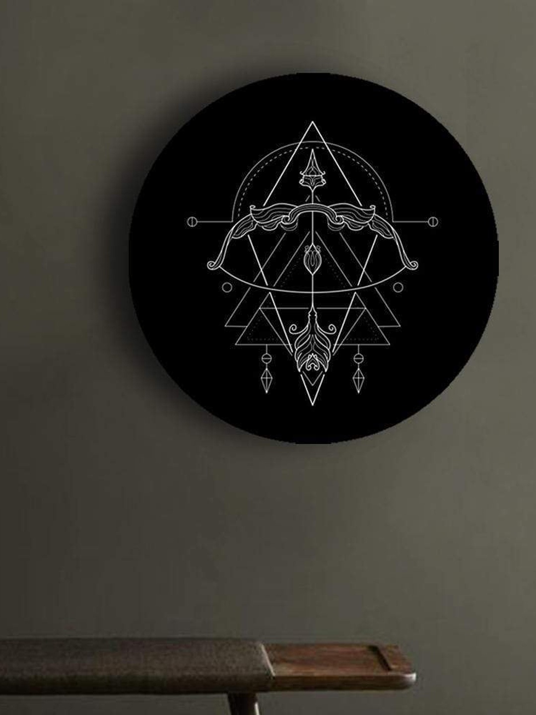 

THE ARTMENT Black & White Geometry Zodiac Canvases Sagittarius Wall Art