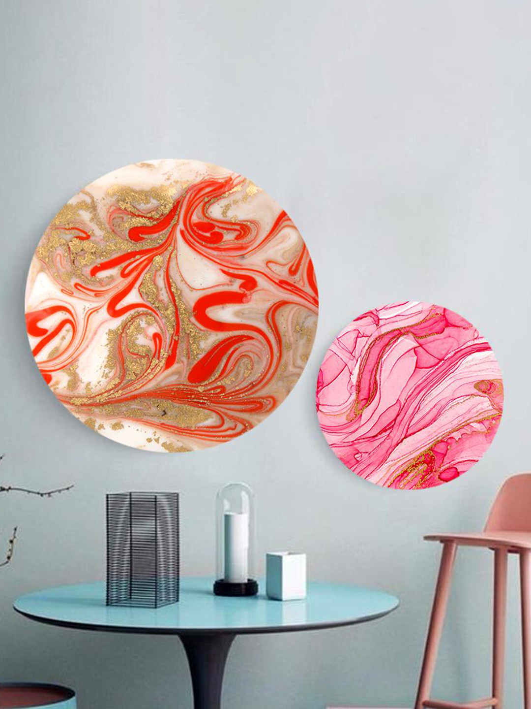

THE ARTMENT Set of 2 Multi In the Sunset Light Canvas (Matte Finish)