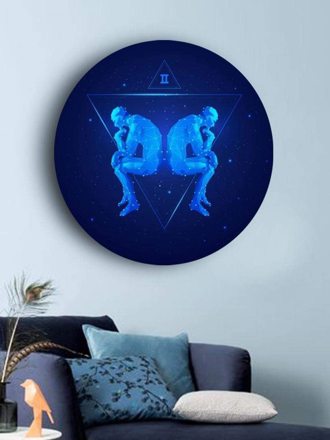 

THE ARTMENT Gemini Matte Finish Beyond the Bluest Skies Zodiac Canvas Wall Art, Multi