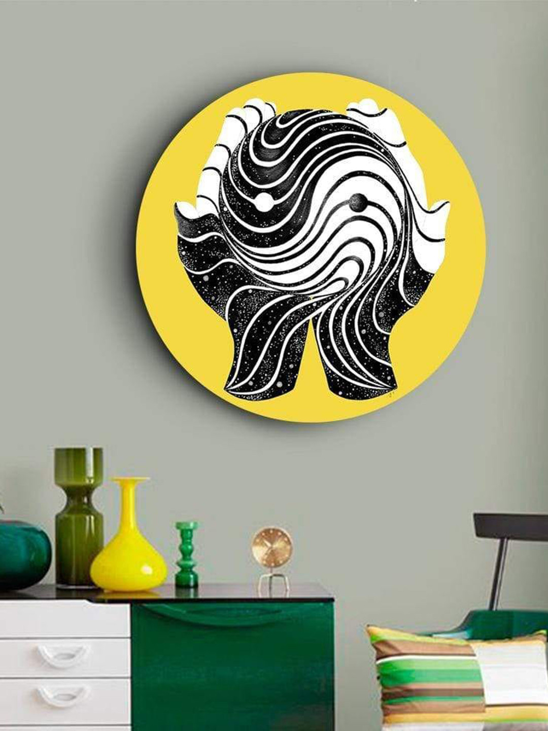 

THE ARTMENT Matte Finish Yin and Yang Balanced Life Canvas Wall Art, Multi